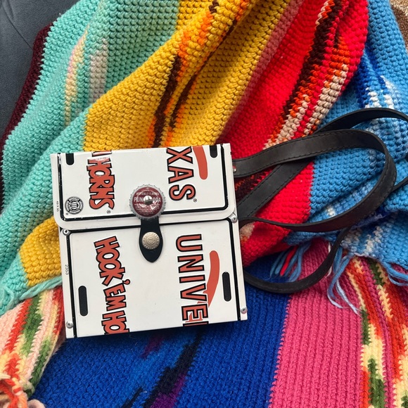 Vintage License Plate Purse | TEXAS LONGHORNS | UT FOOTBALL - Picture 1 of 6